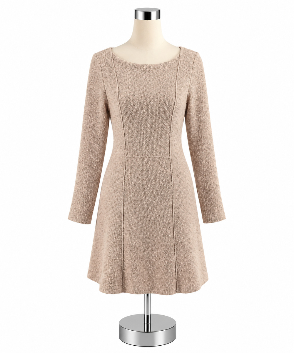 Saturday Sunday by Anthropologie Chevron Textured Sweater Dress Size Medium